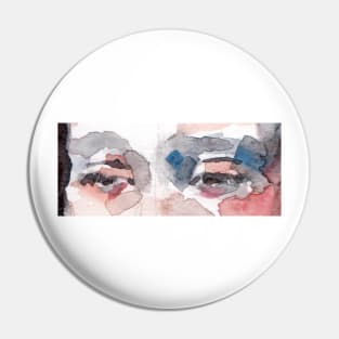 Sky -  A Watercolour Portrait Pin