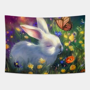 Rabbit flower bush Tapestry