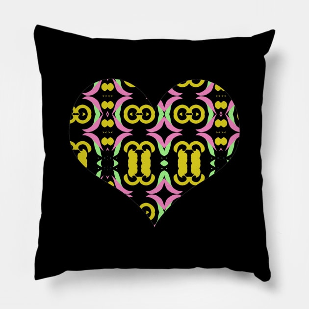 Love pattern Pillow by Fadmel