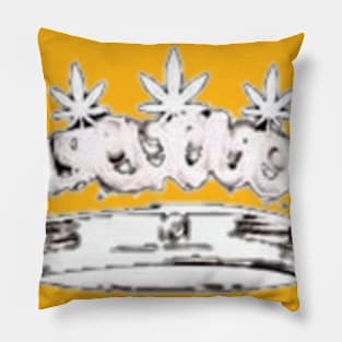 White crown Herb Queens Pillow