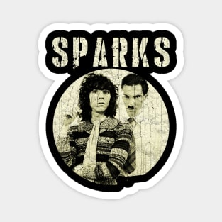 Vintage Sparks 90s Styled Design Magnet