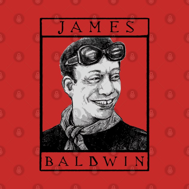 James Baldwin by Portrait Art