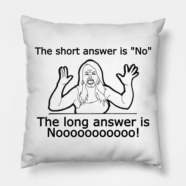 The Answer Pillow by Fun Tyme Designs