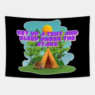 Camping  Wilderness Shirt Design Tapestry