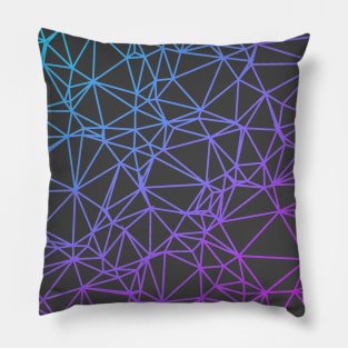 Gradient Color Polygon Mesh Pillow