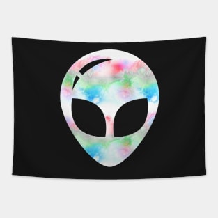 Watercolor Alien Tapestry