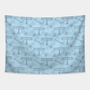 Airplanes for Days Continuous Pattern Tapestry