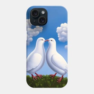 Pride: Dove Love on a Dark Background Phone Case