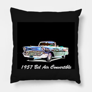 1957 Bel Air Convertible Classic Vintage Car Pillow