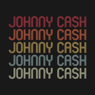 Retro Johnny Wordmark Repeat - Vintage Style T-Shirt