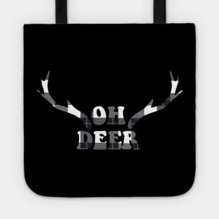 oh deer buffalo plaid Tote