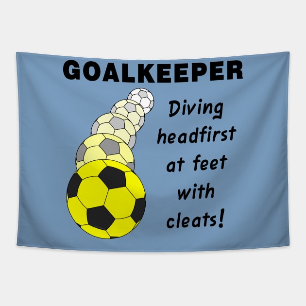 Soccer Goalkeeper Tapestry by Barthol Graphics