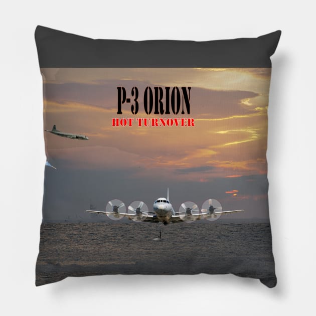 P-3 Orion hot turn over Pillow by Airdale Navy