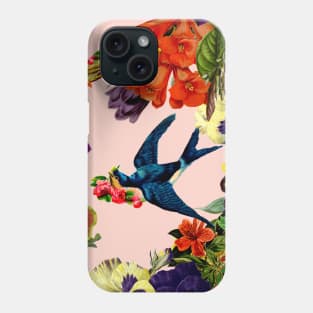 Vintage Swallow Floral Phone Case