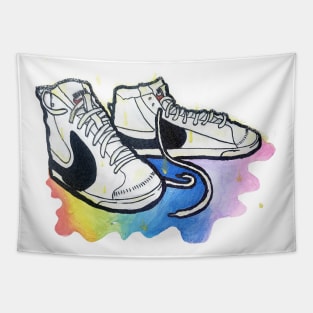 Blazer 77 Jumbo melted rainbow - Traditional painting - sneaker art Tapestry