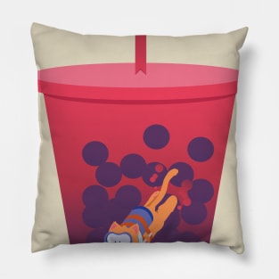 Diving for Milk Tea Pearls (Berry Flavor) Pillow