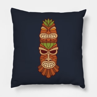 Funny Tribal Tiki Head Pillow