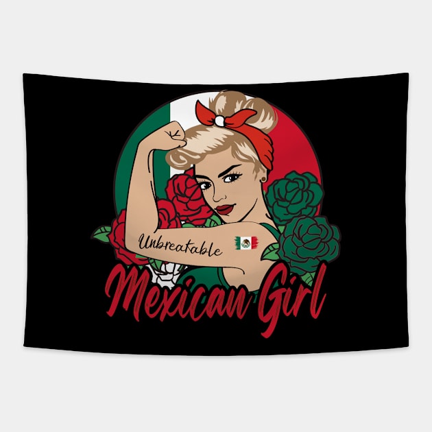 Mexican Girl Tapestry by JayD World