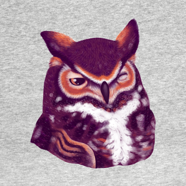 Discover Purple Owl - Art - T-Shirt