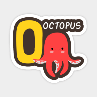 octopus funny alphabet Magnet