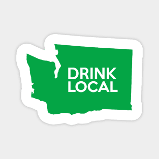 Washington Drink Local WA Green Magnet