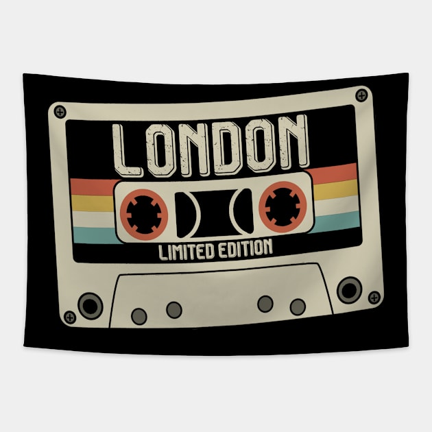 London - Limited Edition - Vintage Style Tapestry by Debbie Art