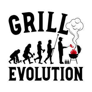 Grill Evolution BBQ Grill Master Funny T-Shirt