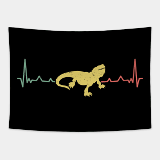 Heartbeat Pogona Lizard Reptile Bearded Dragon Tapestry