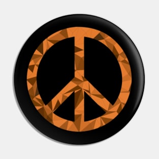 Peace (Crystal Orange) Pin