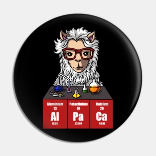 Chemistry Llama Pin