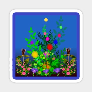 Garden and the beauty of flowers Magnet