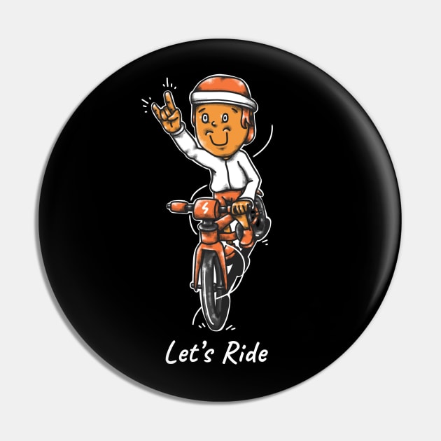 Just Ride Pin by Happyme