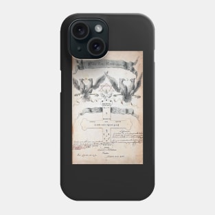 demonic heraldry Phone Case