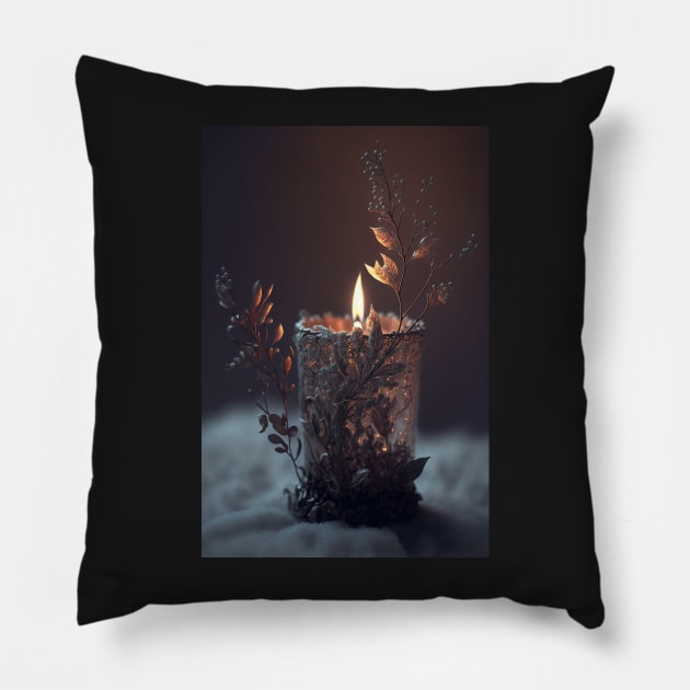 If nature was a candle - Delicately Ornate candle Pillow by UmagineArts