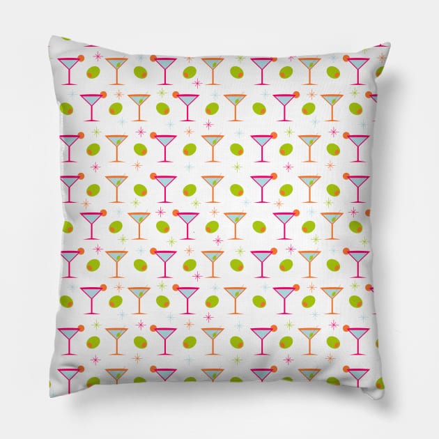 Bottomless Martinis Pillow by BF Patterns