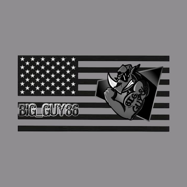 Black and white flag with logo by Big_guy86