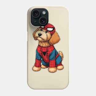 Doodle Dog Comic Book Superhero Phone Case