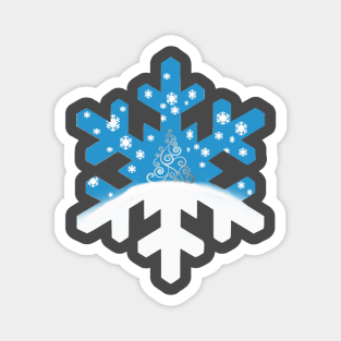 Snowflakes within Snowflake Magnet