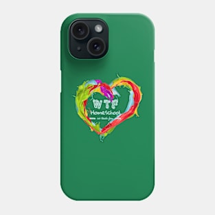 Painted Heart WTF Homeschool Phone Case