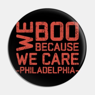 We boo because we care Pin