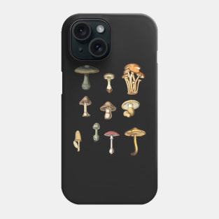 Simple Vintage Realistic Mushroom Pattern Phone Case