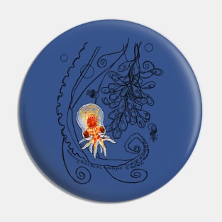 Baby Octopus Doodle Pin