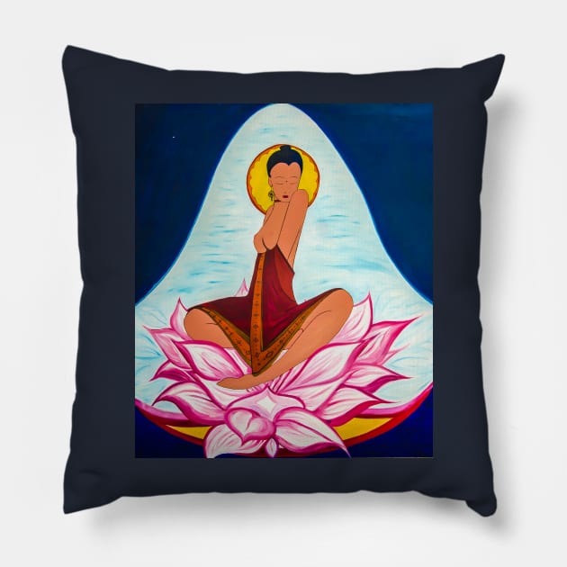 pink lotus Pillow by yousufi