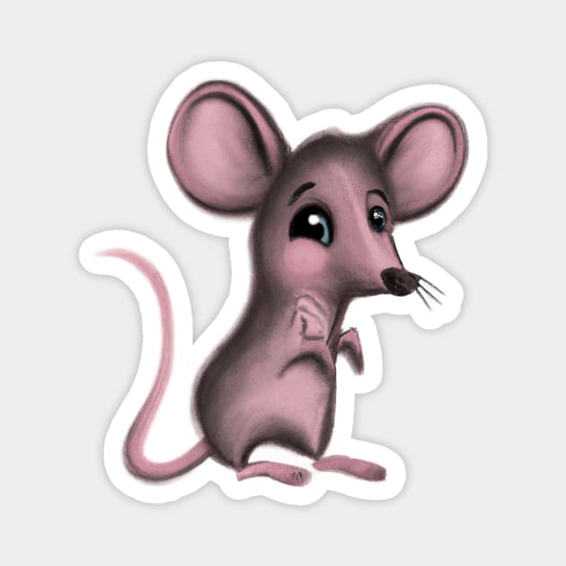 Cute Mouse Drawing Magnet by Play Zoo