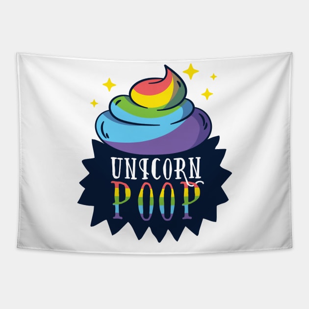 Unicorn Poop Design Tapestry by LR_Collections