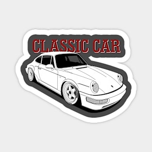 Classic Cars black and white Magnet