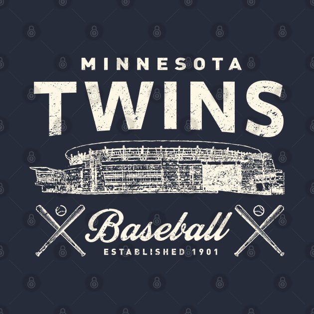 Minnesota Twins Stadium by Buck Tee Original by Buck Tee