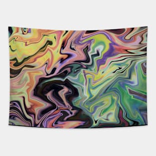 Liquid Marble, Psychedelic Colours Tapestry