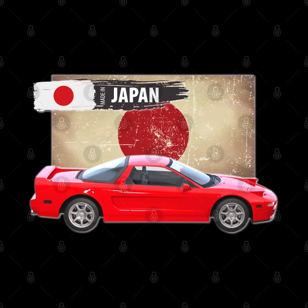 1994 Red Acura NSX 07 by Stickers Cars