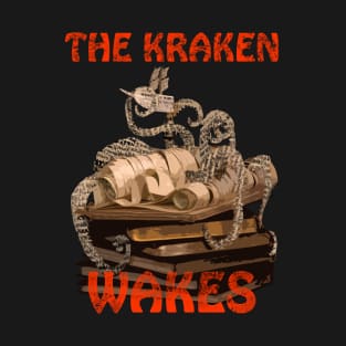 The Kraken Wakes steampunk book art T-Shirt